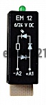 Светодиод зелёный 6-24 В пост. тока с защитным диодом  YMLGD024
