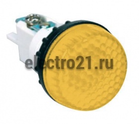 Арматура сигнальная желтая 22мм (под лампу с резьбой Ba9S) 220B S224NS7 - Купить Арматура сигнальная желтая 22мм (под лампу с резьбой Ba9S) 220B S224NS7 с доставкой по России. 