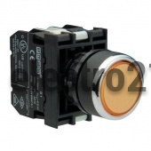 Кнопка с подсветкой-светодиод  желтая B1S2DS - Купить Кнопка с подсветкой-светодиод  желтая B1S2DS с доставкой по России. 