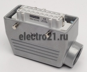 Розетка, боковой ввод, 16 полюсов, 16А - Купить Розетка, боковой ввод, 16 полюсов, 16А с доставкой по России. 