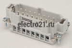 Штепсель 16 полюсов, 16А EBM16CF00