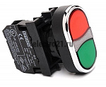Кнопка сдвоенная красно-зеленая (1НО) B100K20KY