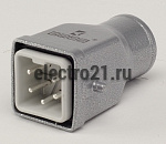 Вилка пластмассовая 5 полюсов, 10А