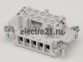 Гнездо 10 полюсов, 16А EBM10CP00 - Купить Гнездо 10 полюсов, 16А EBM10CP00 с доставкой по России. 