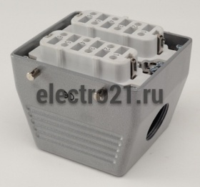 Розетка, боковой ввод, 12 полюсов, 35А - Купить Розетка, боковой ввод, 12 полюсов, 35А с доставкой по России. 